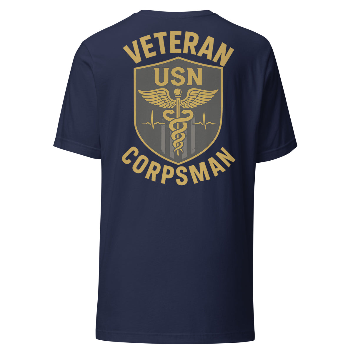 Navy Veteran Corpsman Heartbeat Tee