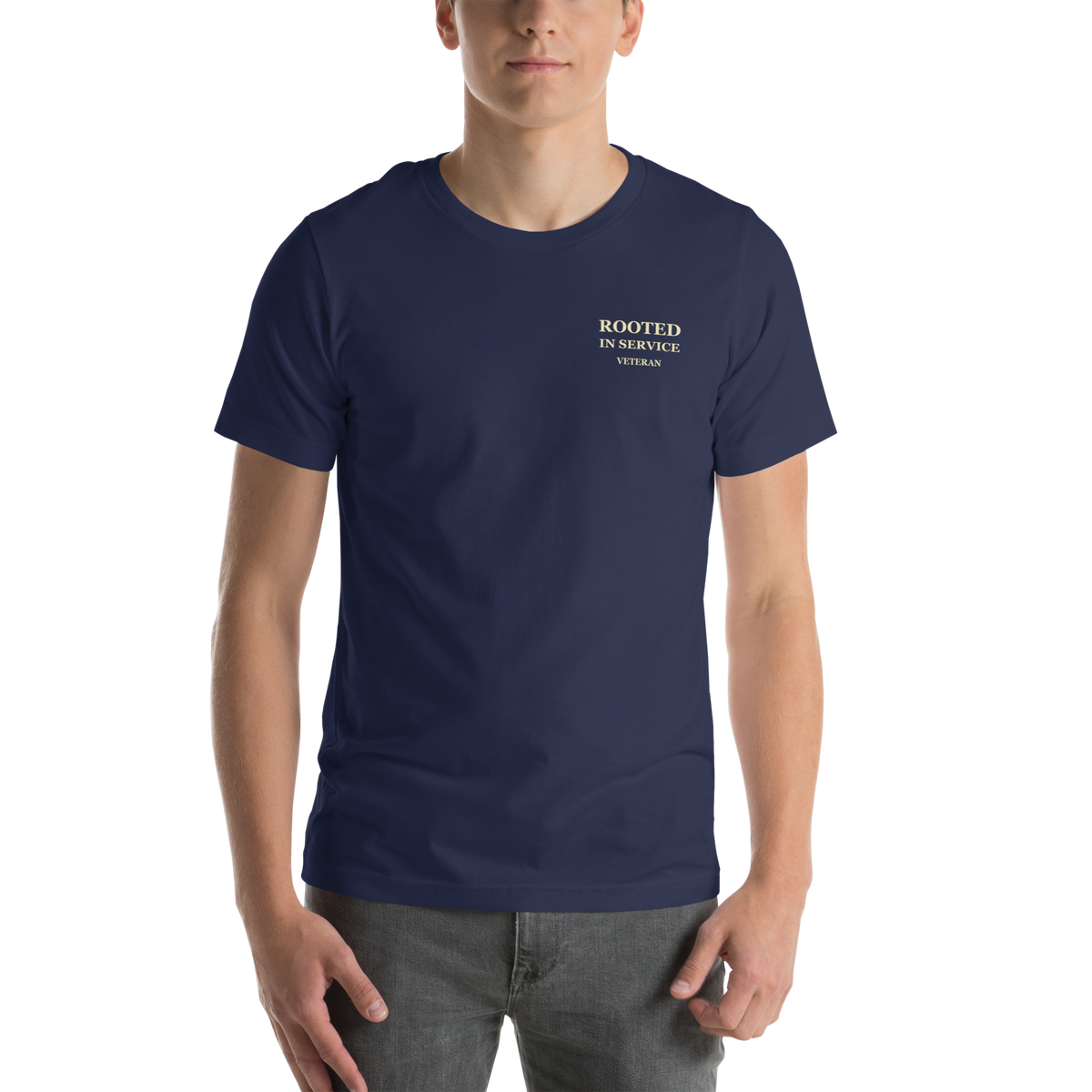 Rooted in Service Veteran T-Shirt | Front & Back Print