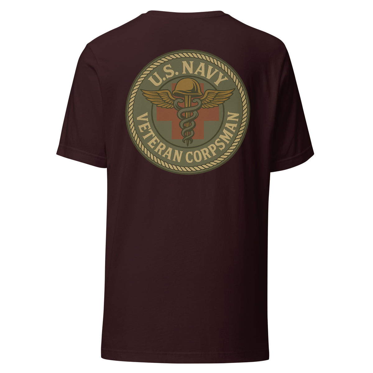 Navy Veteran Corpsman Round Badge Tee