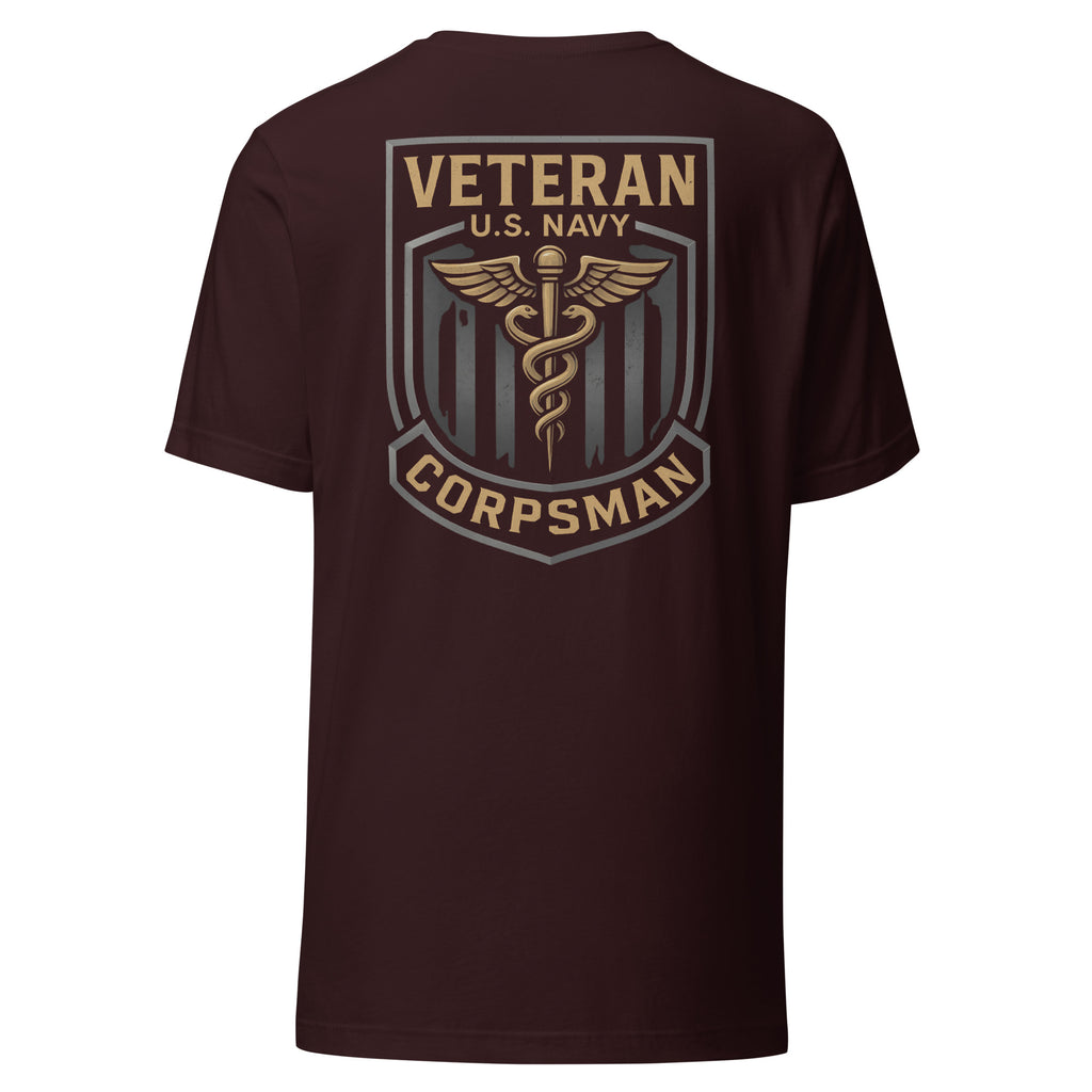 Navy Veteran Corpsman Shield Tee