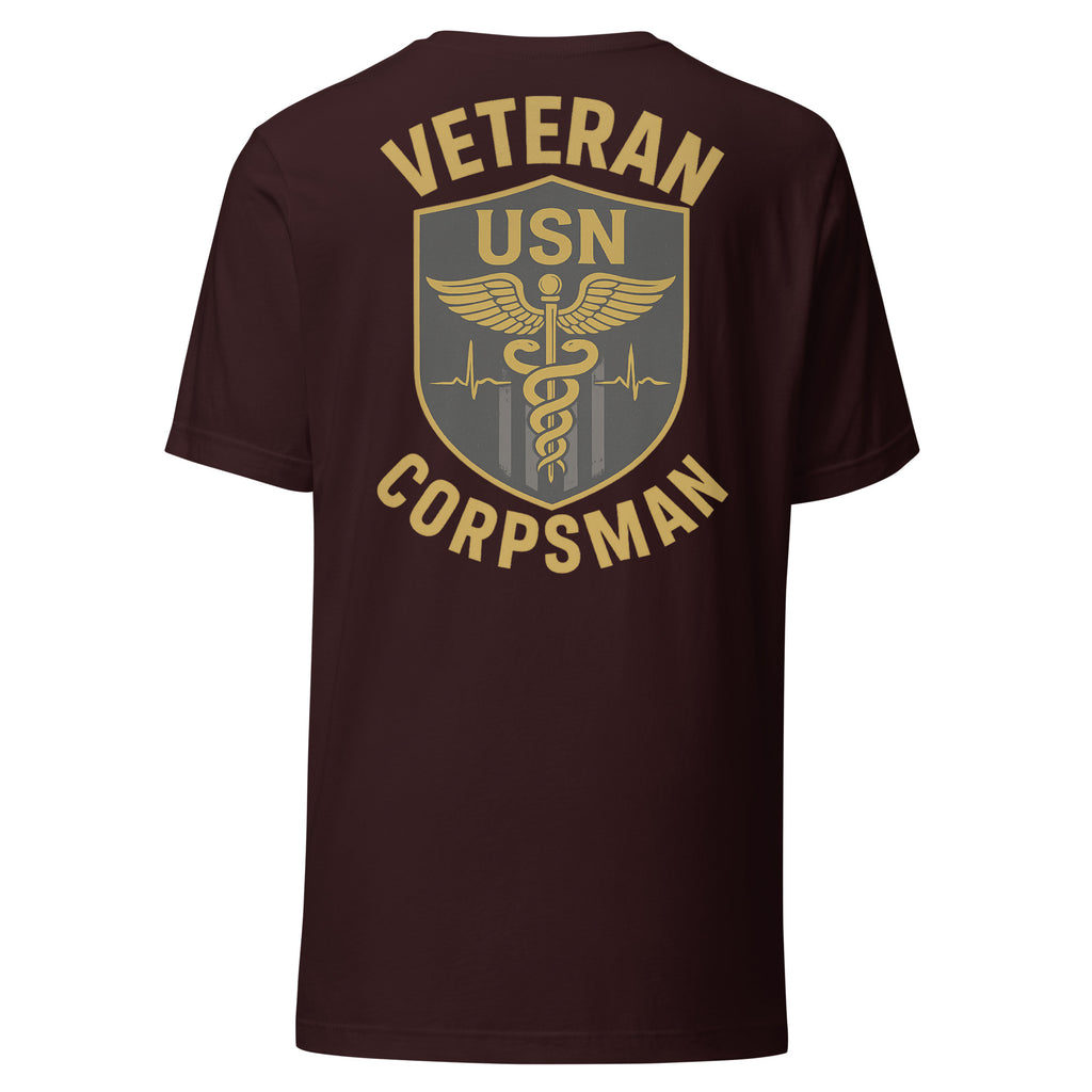 Navy Veteran Corpsman Heartbeat Tee
