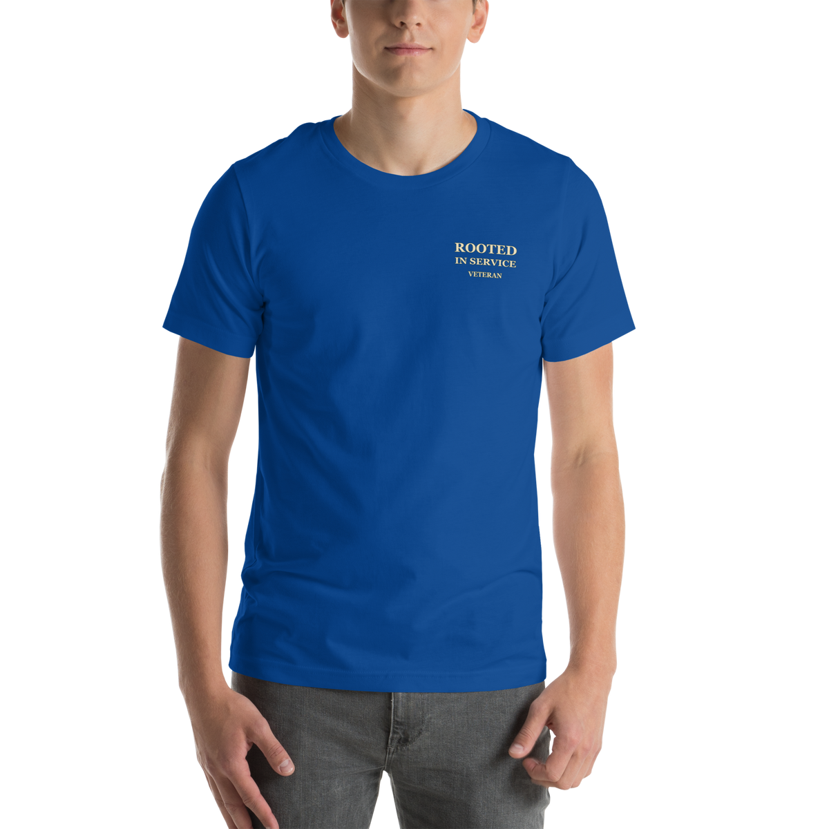 Rooted in Service Veteran T-Shirt | Front & Back Print